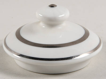 Gray Rose Lid for Teapot