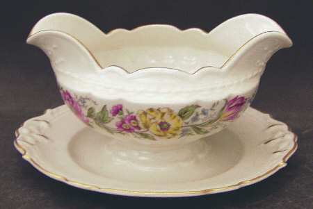 Lord Mayfair Gravy Boat with Attached Underplate by Embassy (American)