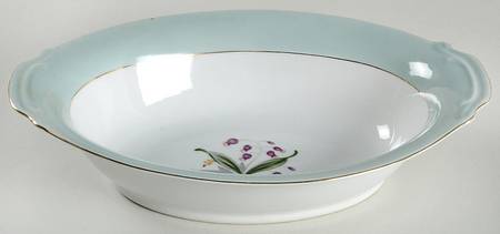 Blue Belle 10" Oval Vegetable Bowl