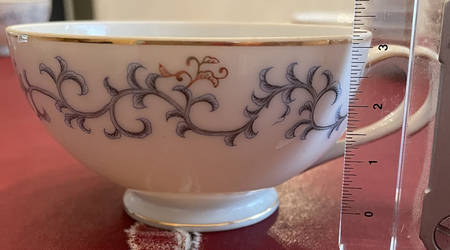 Blue Fantasy Footed Cup