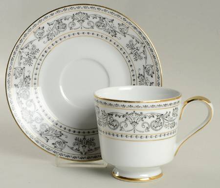 Carillon Footed Cup & Saucer Set