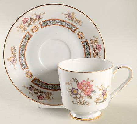 Dynasty Footed Cup & Saucer Set