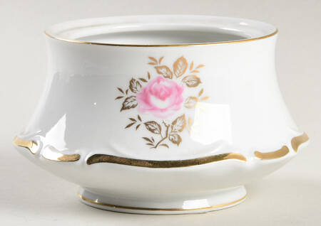 Elegant Rose Sugar Bowl No Lid
