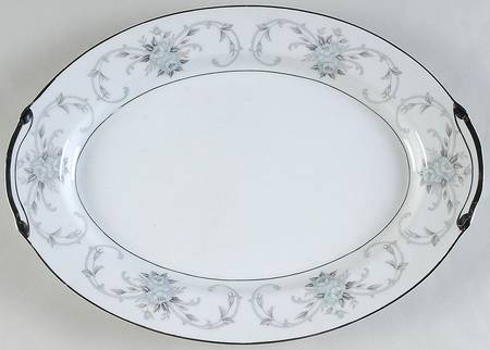 Fleurette 14" Oval Serving Platter