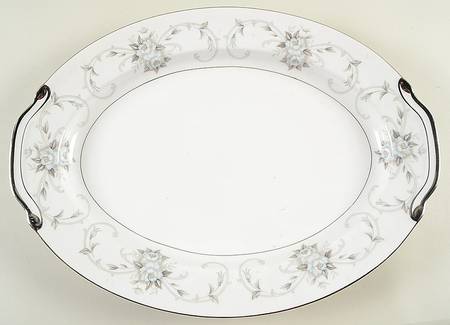 Fleurette 16" Oval Serving Platter