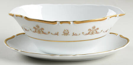 Florence Gravy Boat with Attached Underplate
