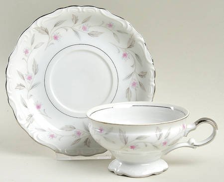 Garland Footed Cup & Saucer Set