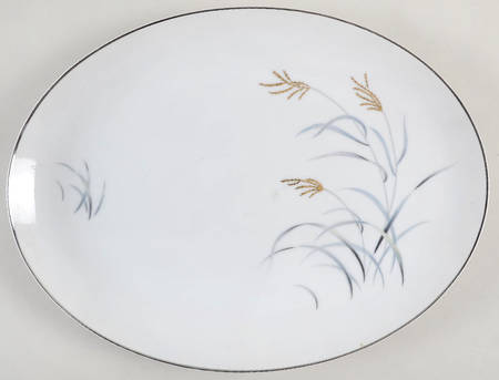 Golden Breeze 14" Oval Serving Platter