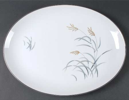 Golden Breeze 16" Oval Serving Platter
