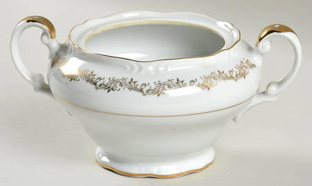 Golden Garland Sugar Bowl No Lid
