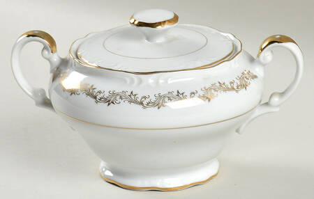 Golden Garland Sugar Bowl & Lid
