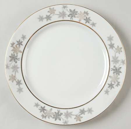 Golden Silhouette Salad Plate