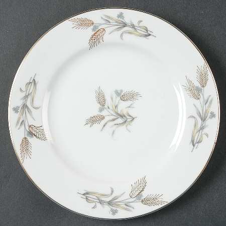 Gold Wheat Bread & Butter Plate