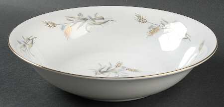 Gold Wheat 9" Round Vegetable Bowl
