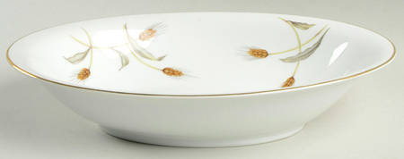 Golden Wheat 11" Oval Vegetable Bowl