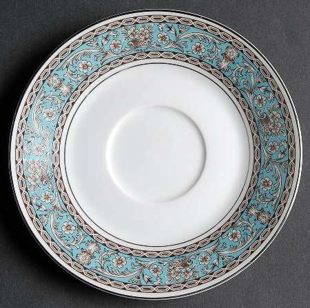 Lucinda (Turquoise Rim) Saucer