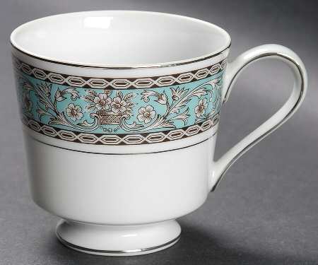 Lucinda (Turquoise Rim) Footed Cup