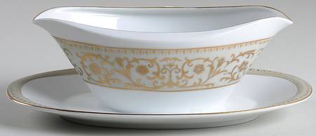 Mandalay Gravy Boat with Attached Underplate