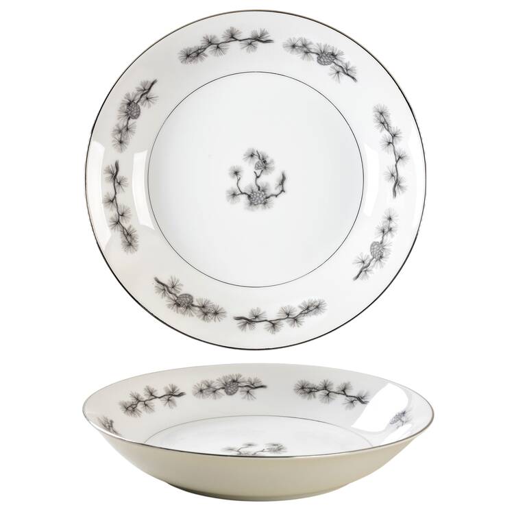 Silver Cone Coupe Soup Bowl