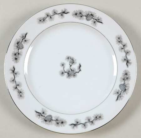 Silver Cone Salad Plate