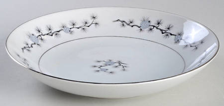 Silver Cone Coupe Soup Bowl