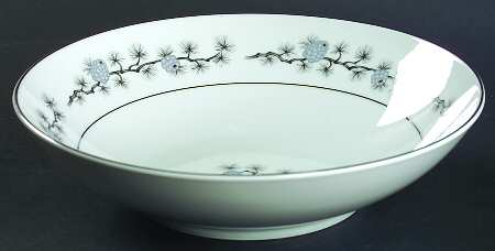 Silver Cone 9" Round Vegetable Bowl