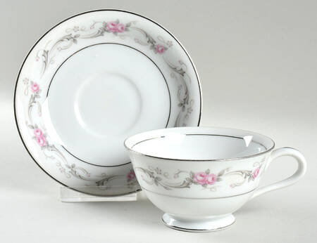 Spring Time Footed Cup & Saucer Set