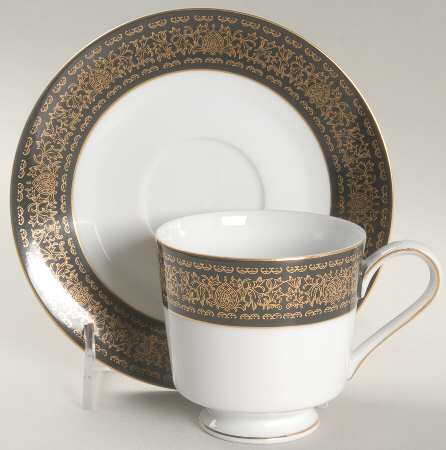 Sterling Footed Cup & Saucer Set