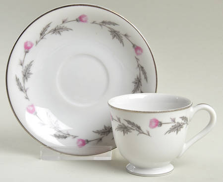 Thistle Footed Demitasse Cup & Saucer Set