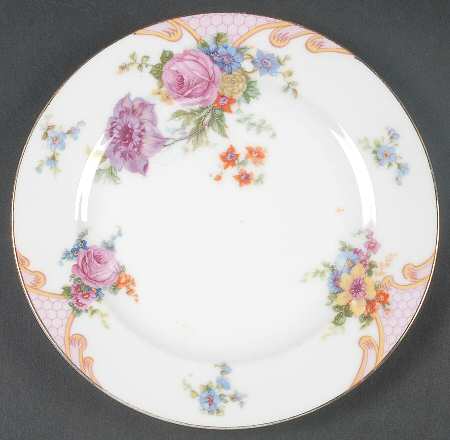 Bridal Rose (Cream Background) Bread & Butter Plate