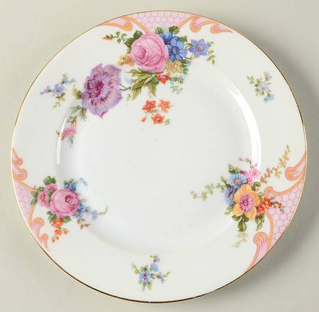Bridal Rose (Cream Background) Salad Plate