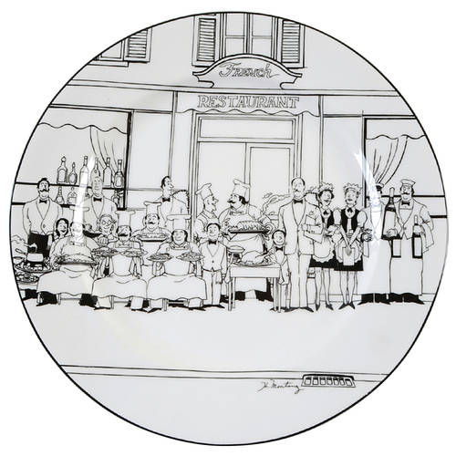 Le Restaurant 12" Chop Plate (Round Platter)