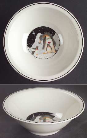 Polar Party Rim Cereal Bowl