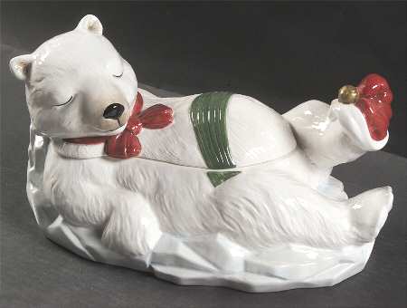 Polar Party Cookie Jar & Lid