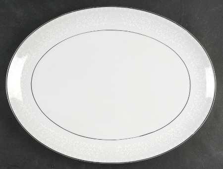 Bridal Brocade (Coupe) 14" Oval Serving Platter