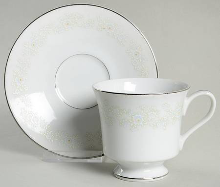 Elegance Footed Cup & Saucer Set