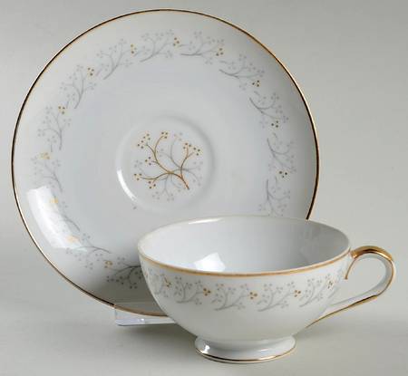 Serenade Footed Cup & Saucer Set