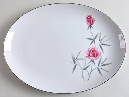 Victoria Rose 12" Oval Serving Platter
