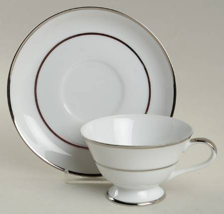 Ceremony Footed Cup & Saucer Set by Eternal