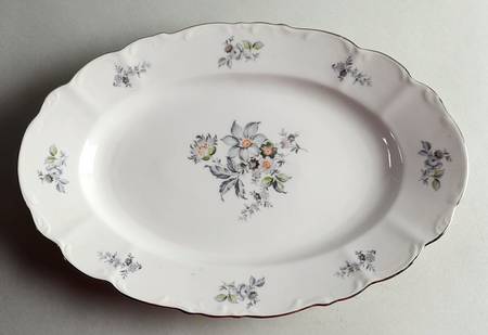 Wild Flower 14" Oval Serving Platter