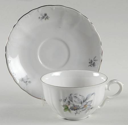 Wild Flower Flat Cup & Saucer Set
