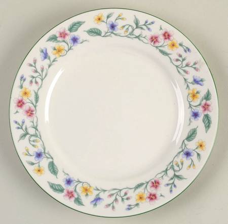 Caprice (Green Trim) Salad Plate