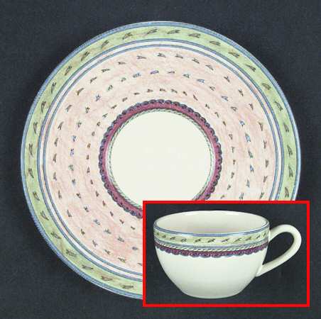 Mascarade Flat Cup & Saucer Set