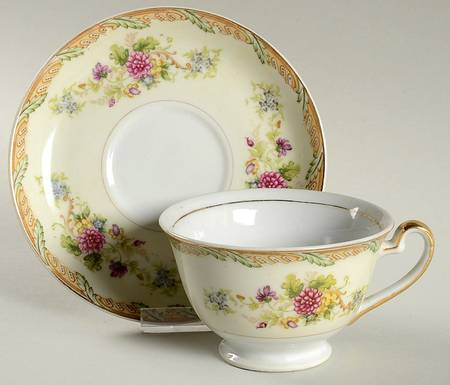 ESO12 Footed Cup & Saucer Set by ESCO (Japan)