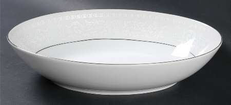Bridal Brocade (Rim) 10" Oval Vegetable Bowl