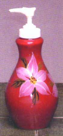 Poinsettia Lotion Dispenser