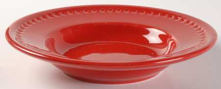 Kick It Up a Notch Red Rim Soup Bowl