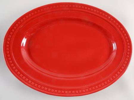Kick It Up a Notch Red 15" Oval Serving Platter