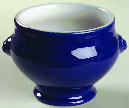 Azur (Blue) Footed Lion's Head Soup Bowl