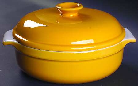 Citron Pastis (Yellow) 3 Quart Round Covered Casserole